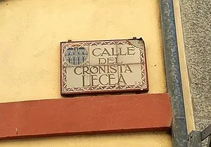 Calle del Cronista Lecea